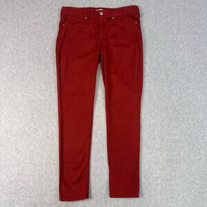 Levi's Women's Deep Red Skinny Jeans